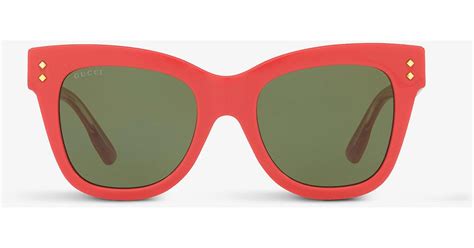 gucci pink cat sunglasses.